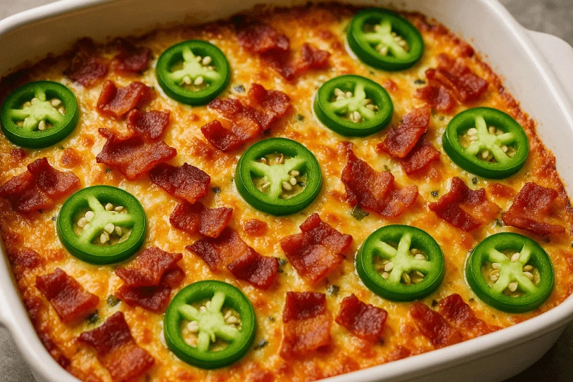Keto Jalapeño Popper Casserole