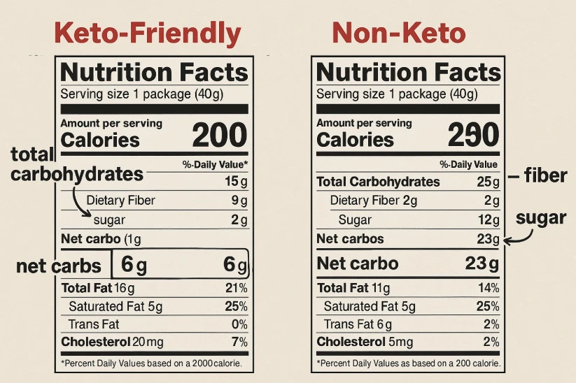 Reading Food Labels on Keto