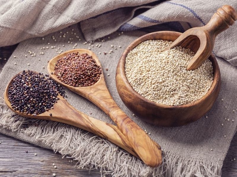 Where to look for Quinoa in a grocery store?