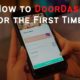 how to use doordash for the first time