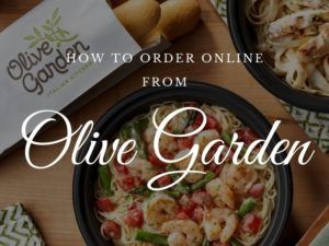 How to Olive Garden Order Online