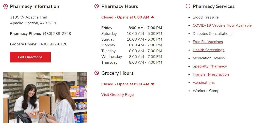 safeway pharmacy hours