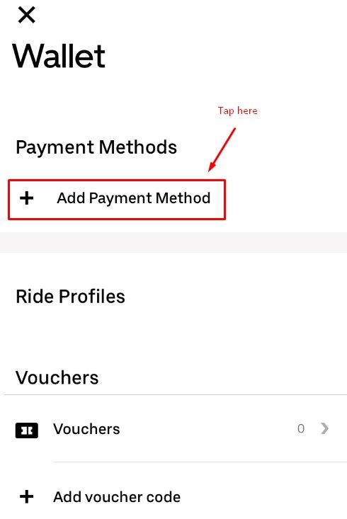 how to pay uber with cash
