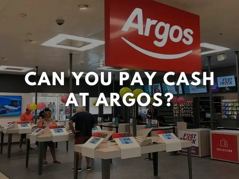 does argos accept cash