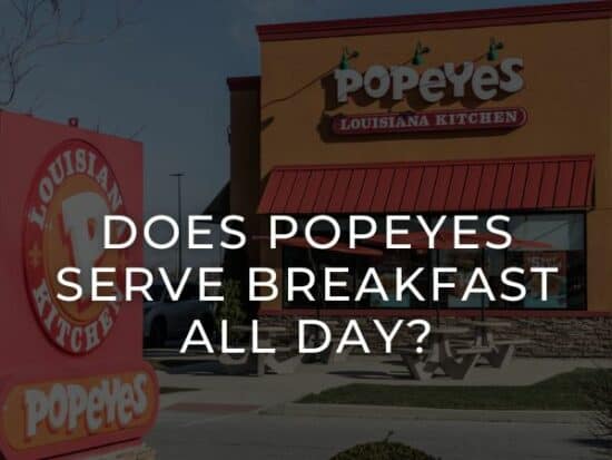 Popeyes Breakfast