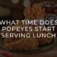 Popeyes Lunch Time