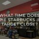 what time does starbucks close in target